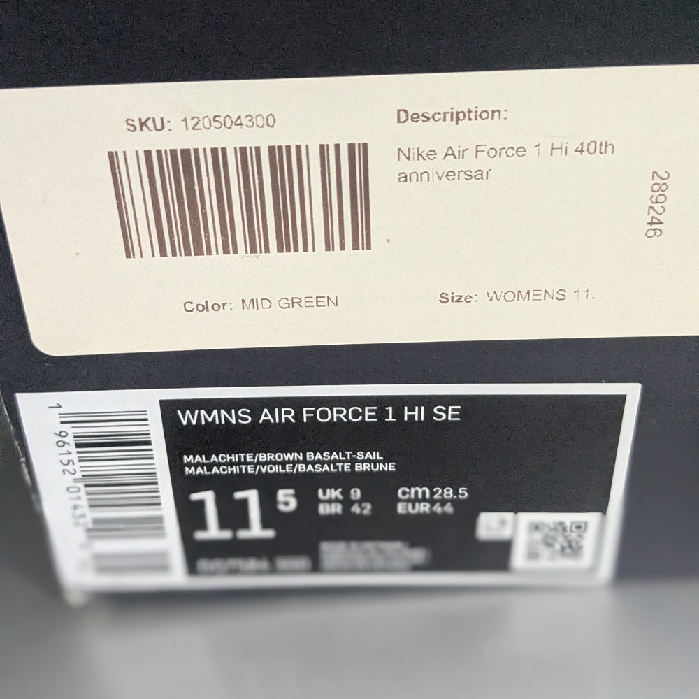Women Nike Air Force 1 Hi SE Sneakers - Mid Green